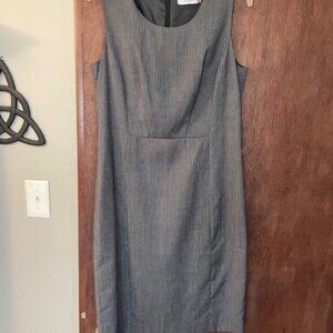 Black and White pin striped Calvin Klein shift dress